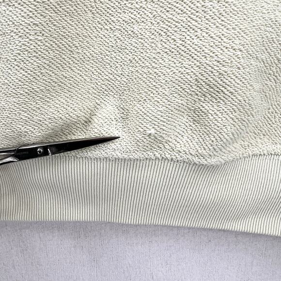 MADHAPPY Rainbow Cropped Crewneck Sweatshirt Womens Small Pale Green Pullover - Picture 12 of 15